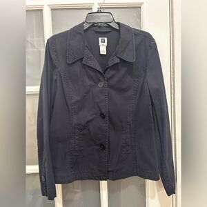 GAP Navy Blue Cotton Utility Jacket Size Large